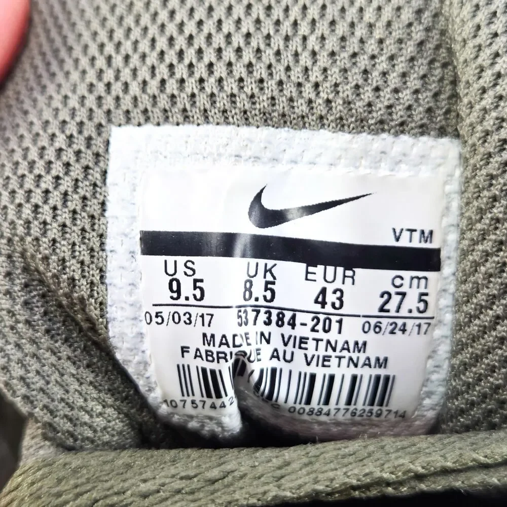 Nike Air Max 90 Olive Green Suede Mesh 537384-201 Sz 9.5